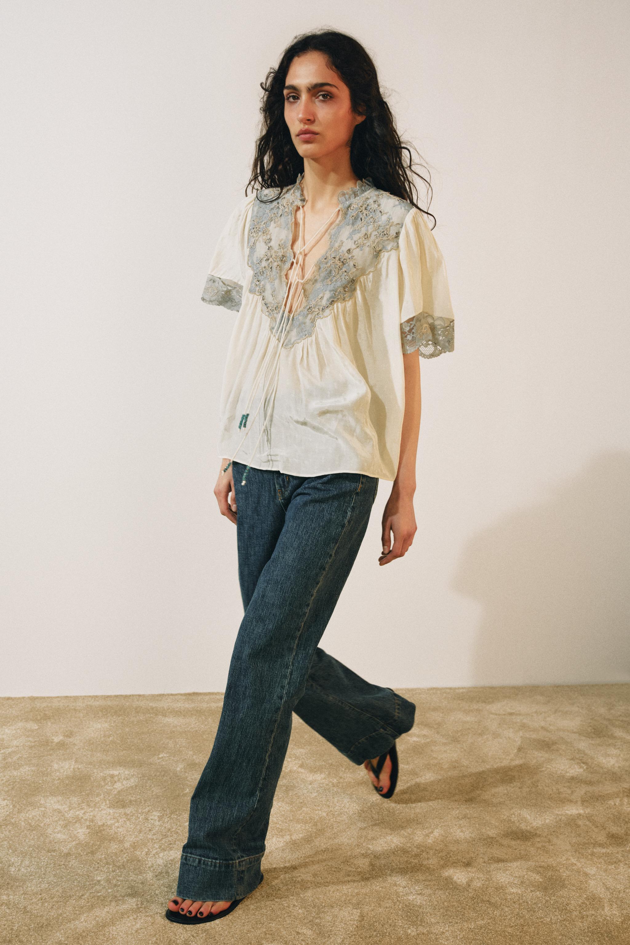 ZW COLLECTION LACE SHIRT